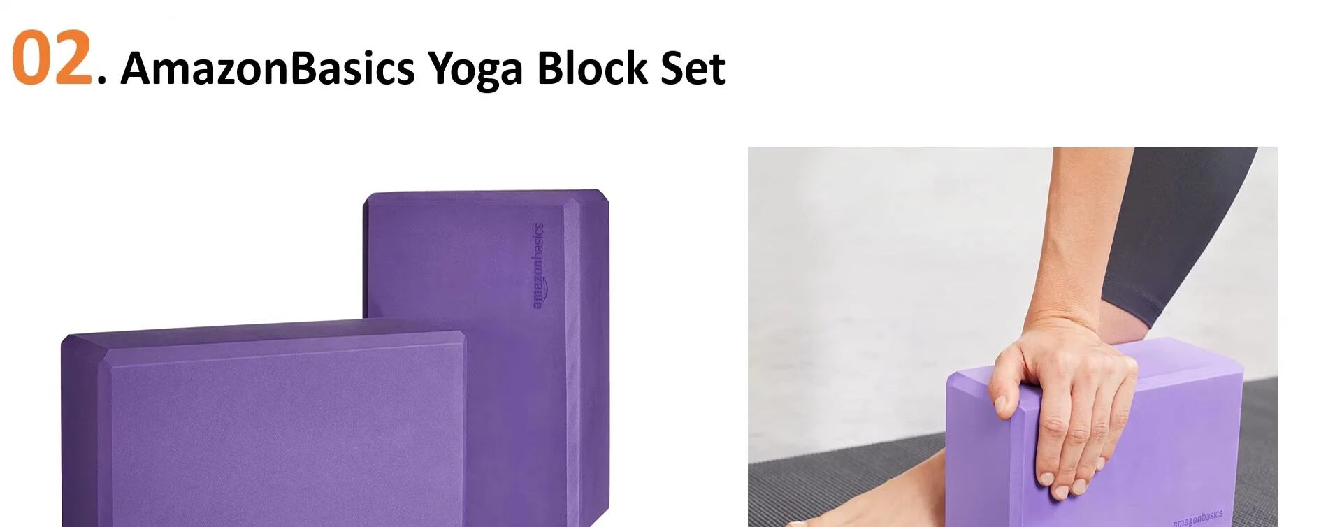 AmazonBasics Yoga Block Set