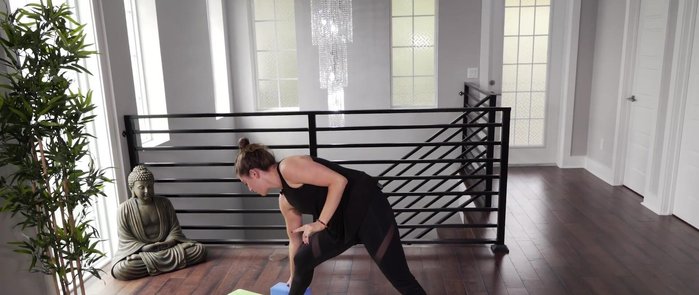 Adjust the block height (low, medium, or high) to find the best level for your stretch.