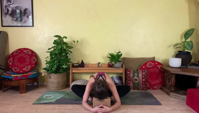 Take deep breaths, then slowly rise.