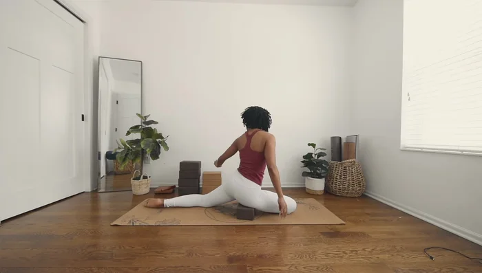 Optionally, add another block to support your head.