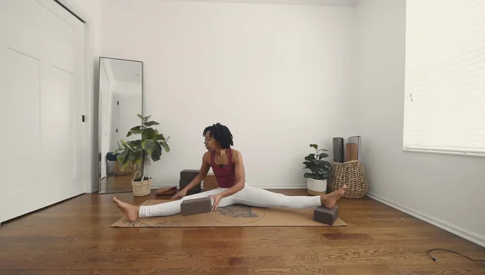 Inhale, lift your chest; exhale, fold down.