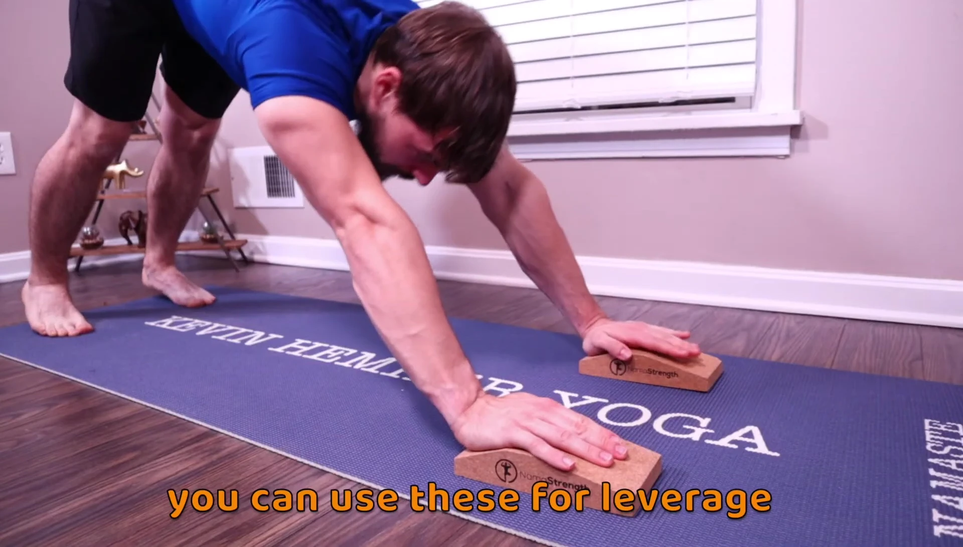 Wedges used in Downward-Facing Dog.