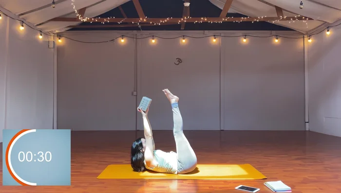 Repeat sequence, focusing on leg drops and core engagement.