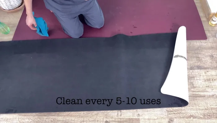 Wipe down your yoga mat thoroughly.