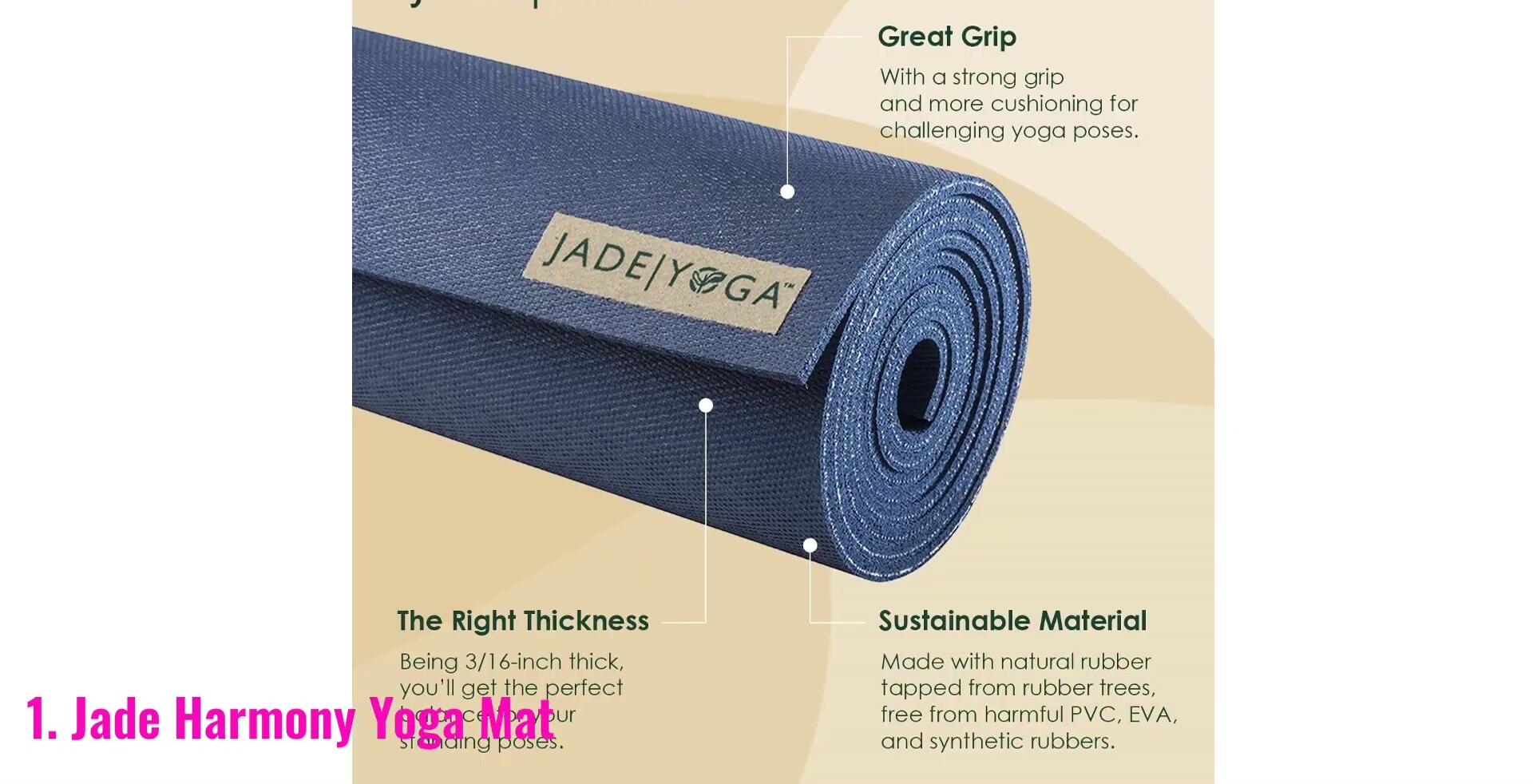 Close-up of the Jade Harmony yoga mat texture