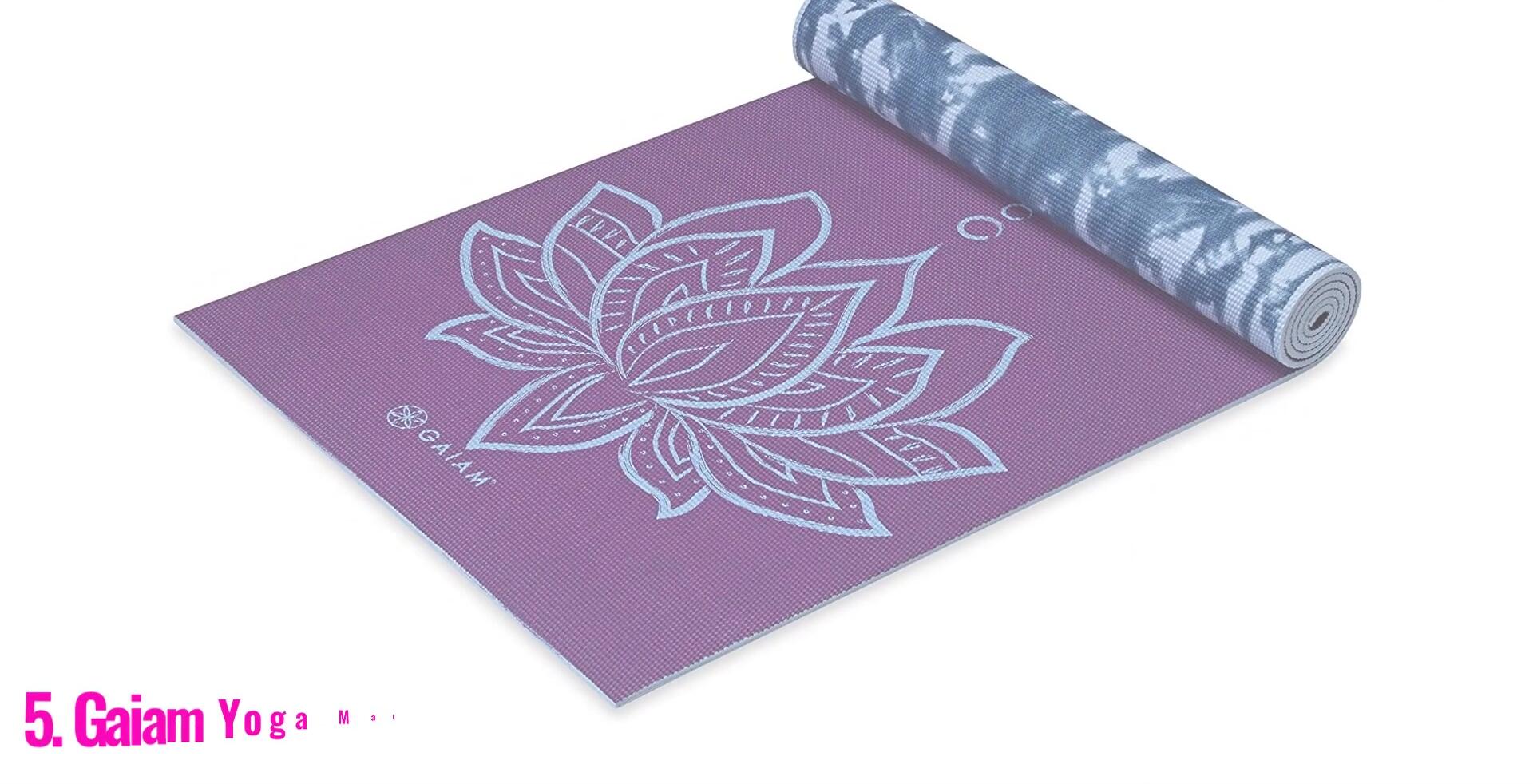 Close-up of the Gayam yoga mat showcasing its textured surface.