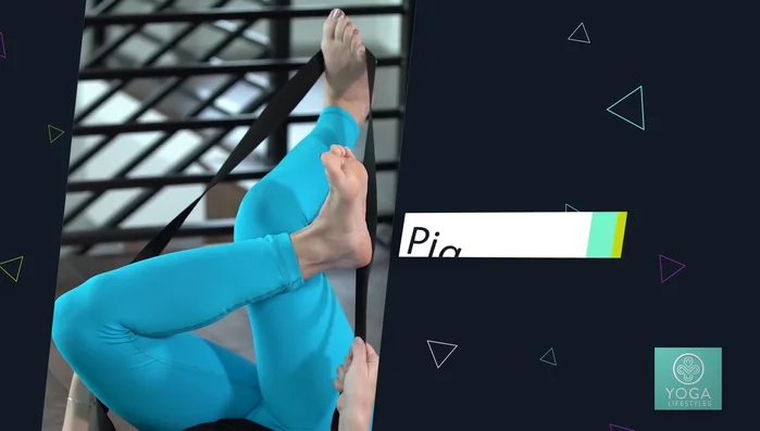 Reclined Pigeon Pose: Place the strap under the ball of one foot. Lay back, bringing that foot up to a 90-degree angle. Cross your other leg over your bent knee, also at a 90-degree angle. Gently pull your leg towards you, feeling the stretch in your piriformis and hips.