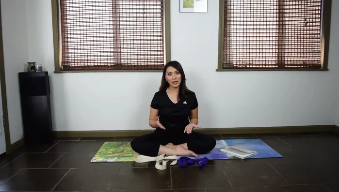 Use the strap to connect your hands in poses like Extended Side Angle Pose and revolved poses.