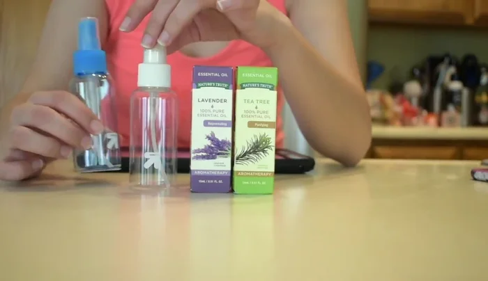 Make a cleaning spray: Mix 3/4 water, 6 drops of tea tree oil, and a few drops of lavender oil in a spray bottle.