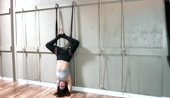 Maintain a comfortable inversion for 1-3 minutes, regulating your breath.