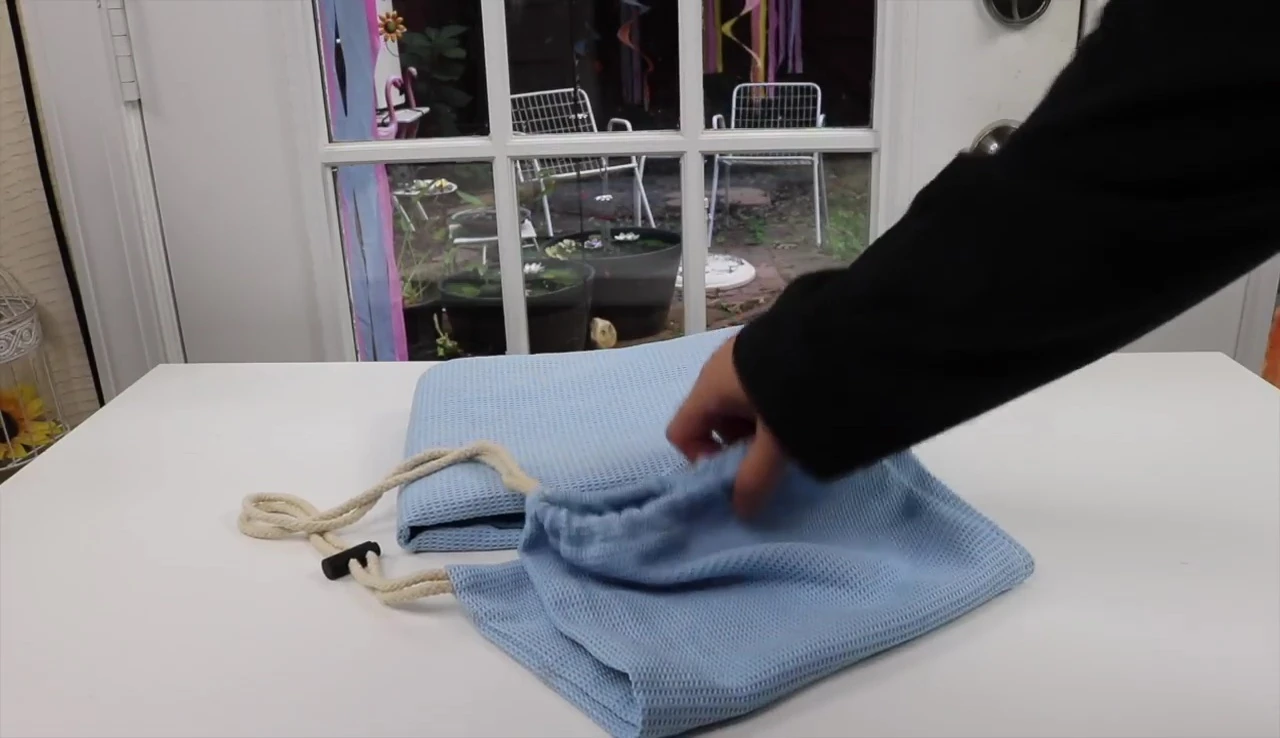 Yoga towel and carrying bag