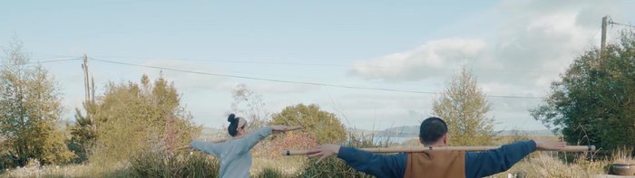 Chest Push-Outs: Hands clasped to your chest, push out and return. Repeat several times.