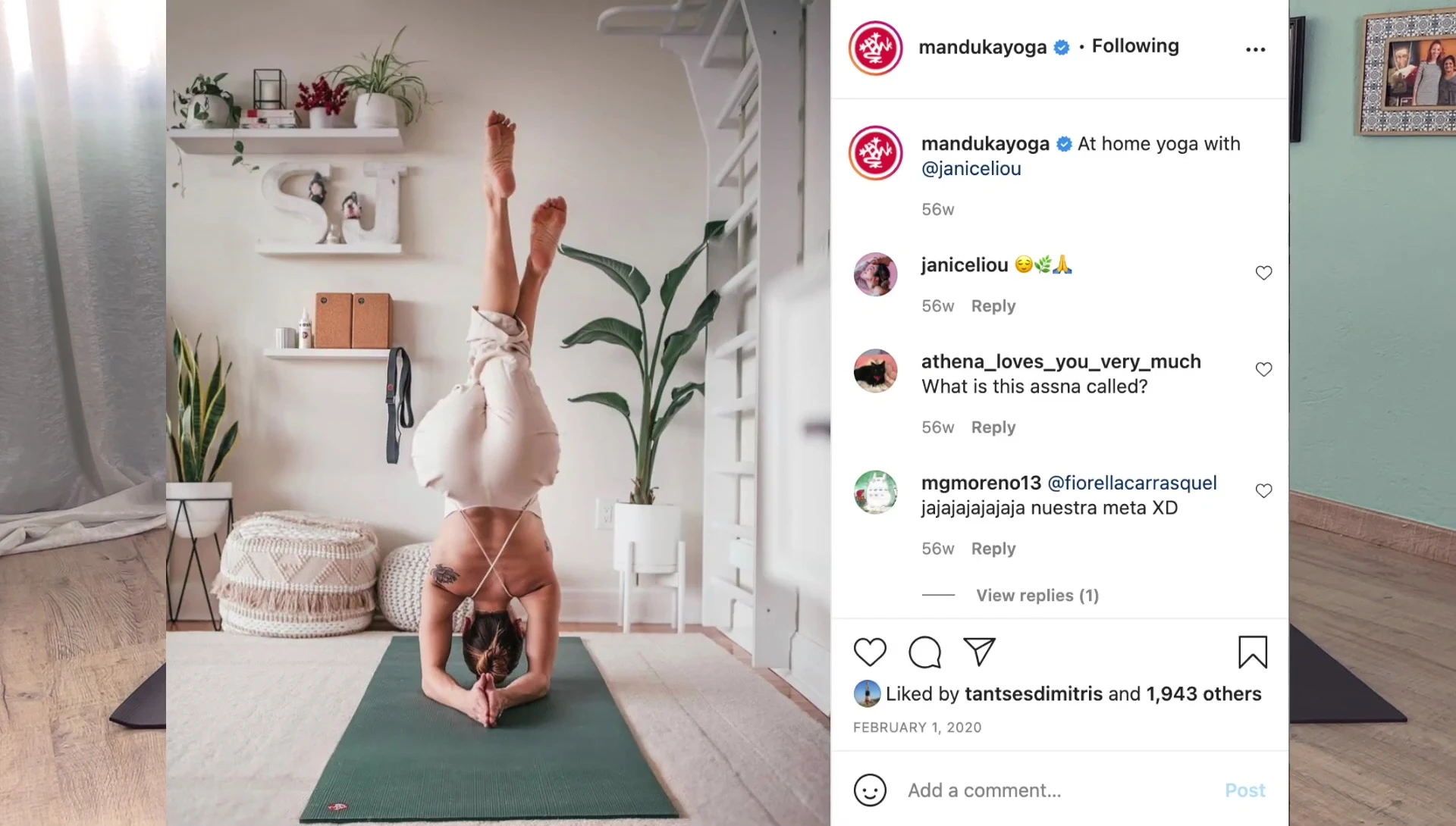 Close-up of the Manduka Pro mat highlighting its thickness