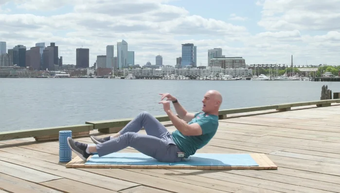 Lying Hip Flexor and Quad Stretch