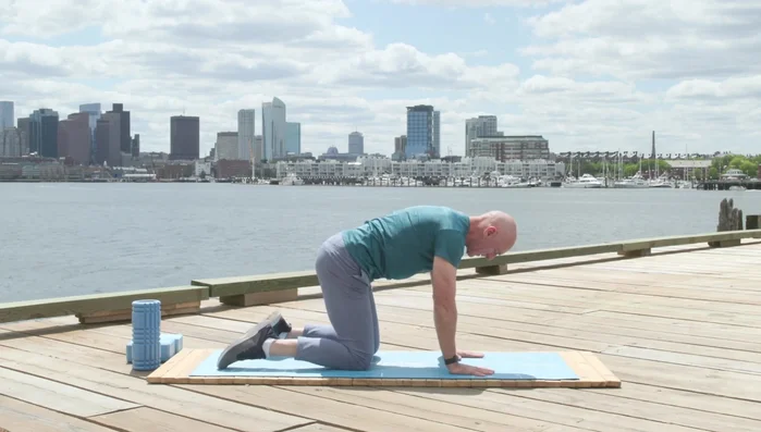 Lying Hip Flexor and Quad Stretch