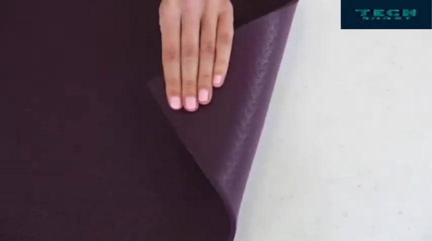 A close-up view highlighting the mat's texture and density.