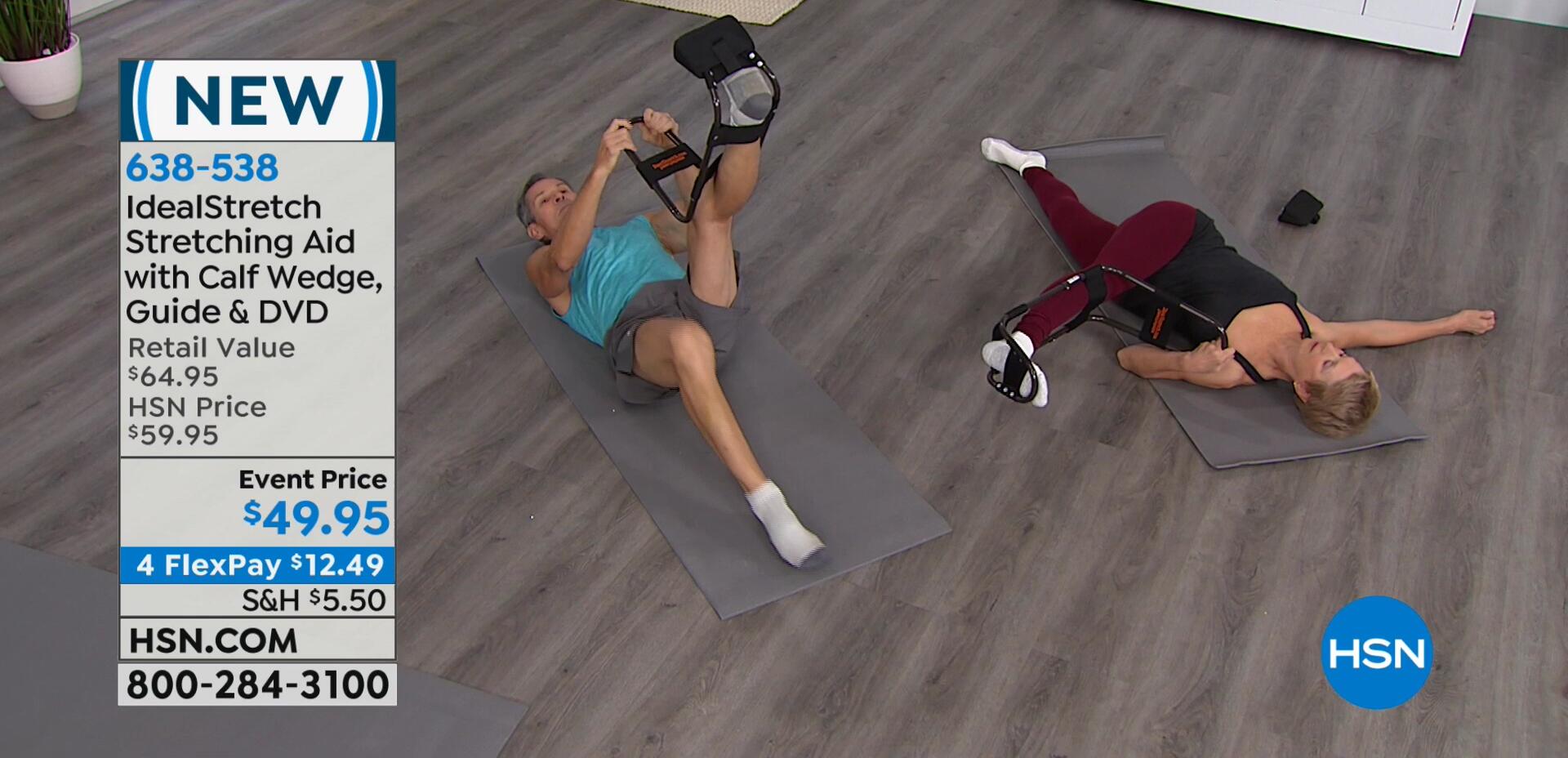 Model demonstrating the IdealStretch on the floor.