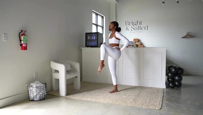 Leg Extensions & Core Work (Left Leg): Repeat leg extensions and core work on the left leg.