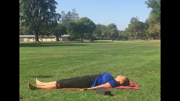 Shavasana (Corpse Pose): Lie on your back, arms to the side, feet relaxed. Close your eyes and deepen your breath.