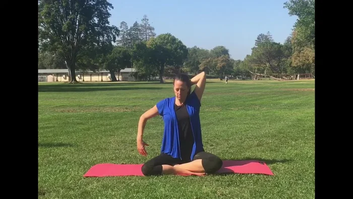 Repeat One-Armed Strap Stretch on the other side.