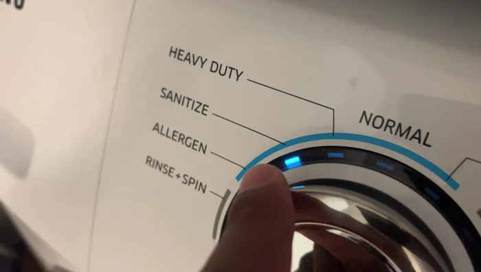 If desired, select sanitize mode for extra cleaning power. This adds extra heat and a rinse cycle.
