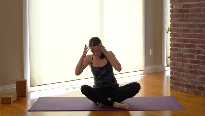 Final Seated Meditation: Find a comfortable seated position, join your palms at your heart, close your eyes, and reflect on your intention for the day.