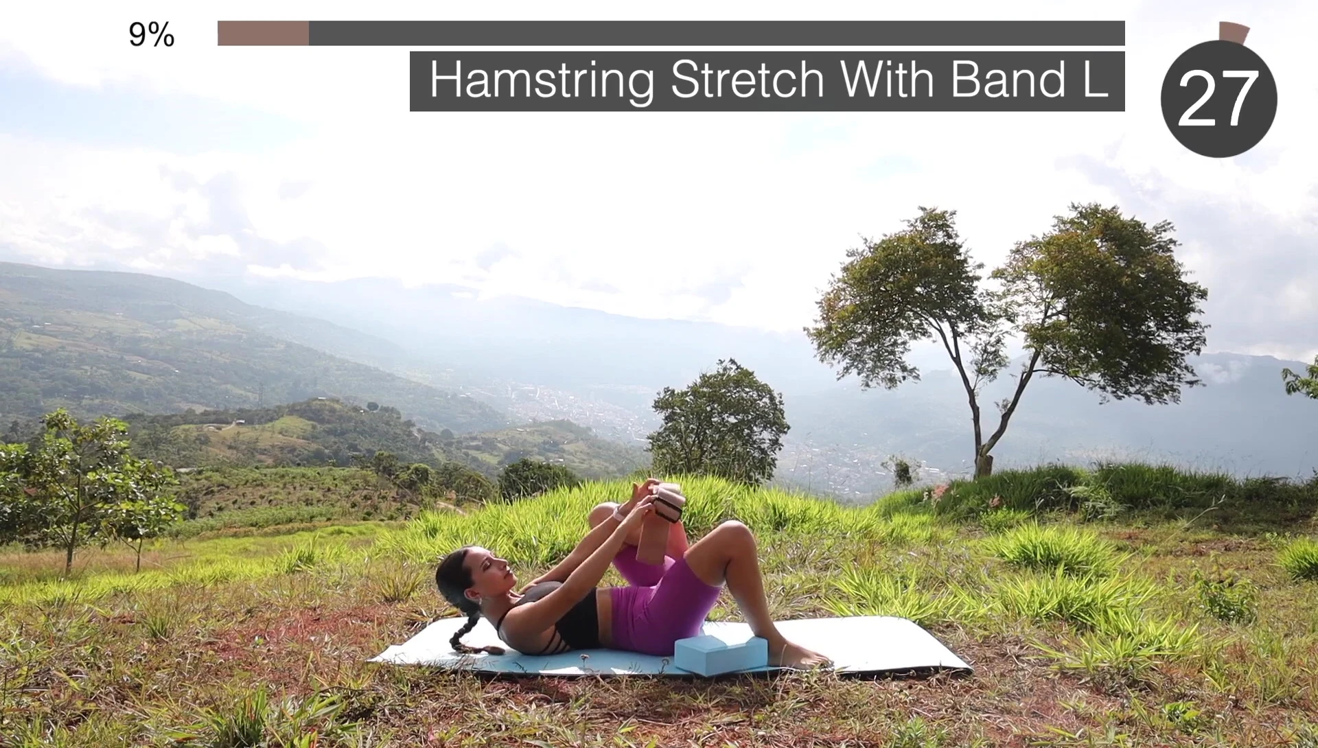 Hamstring stretch on the other side.