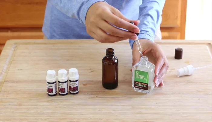 Blend 5: Sweet Lime, Lemon, Grapefruit & Tea Tree - Add 8 drops of Tea Tree, 6 drops of Sweet Lime, 4 drops of Lemon, and 6 drops of Grapefruit essential oils.