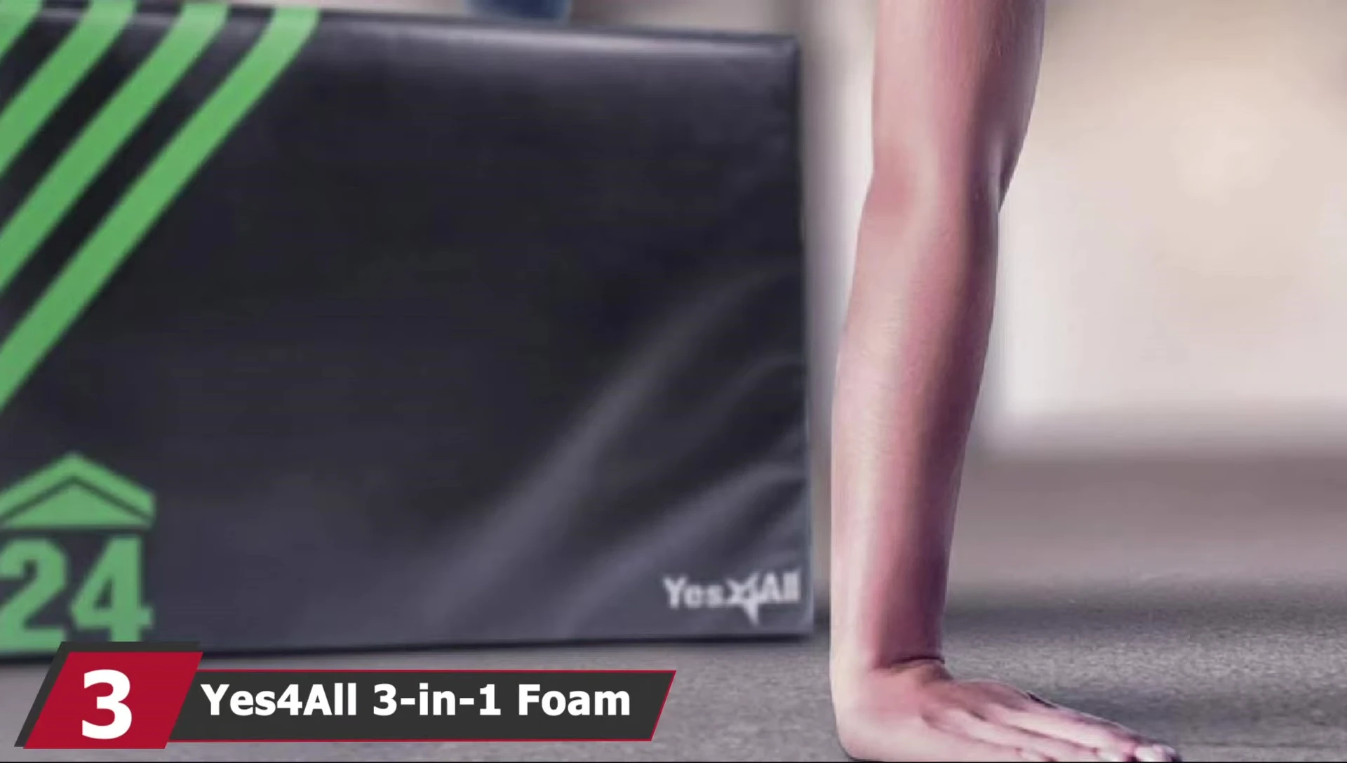 Yes4All 3-in-1 Foam Plyometric Jump Box