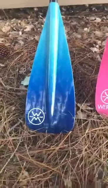 View of the paddle's non-power face, showing the comfortable grip.
