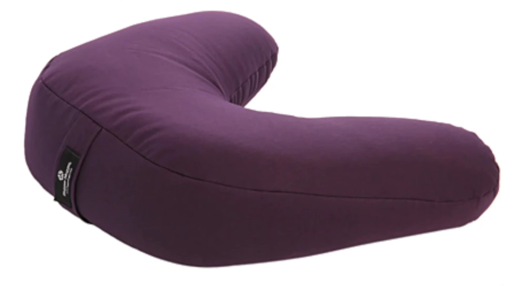 Image showcasing a V-shaped meditation cushion.