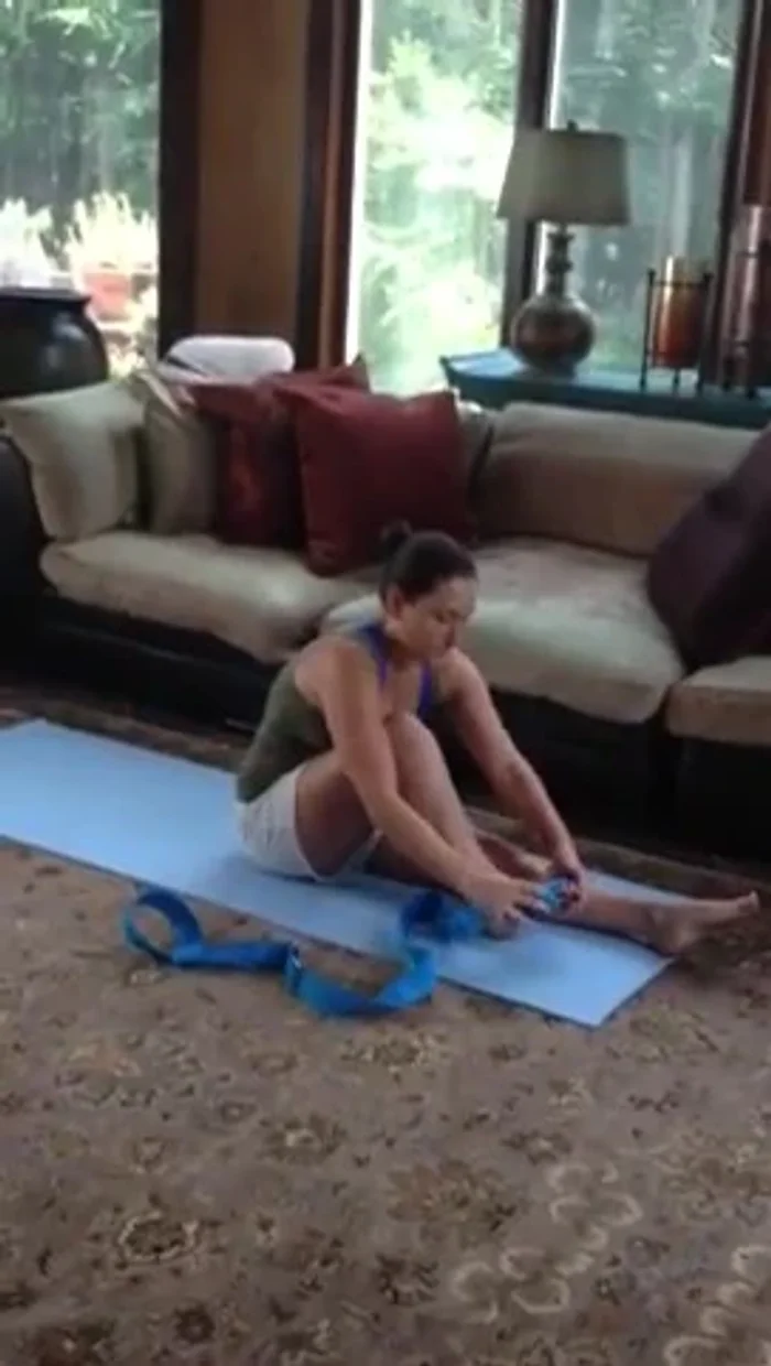 Leg Lifts: Improve balance with the loop.