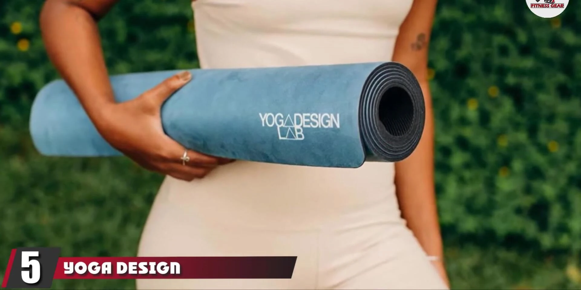 Yoga Design Lab Yoga Mat showcasing its microfiber top and rubber base.