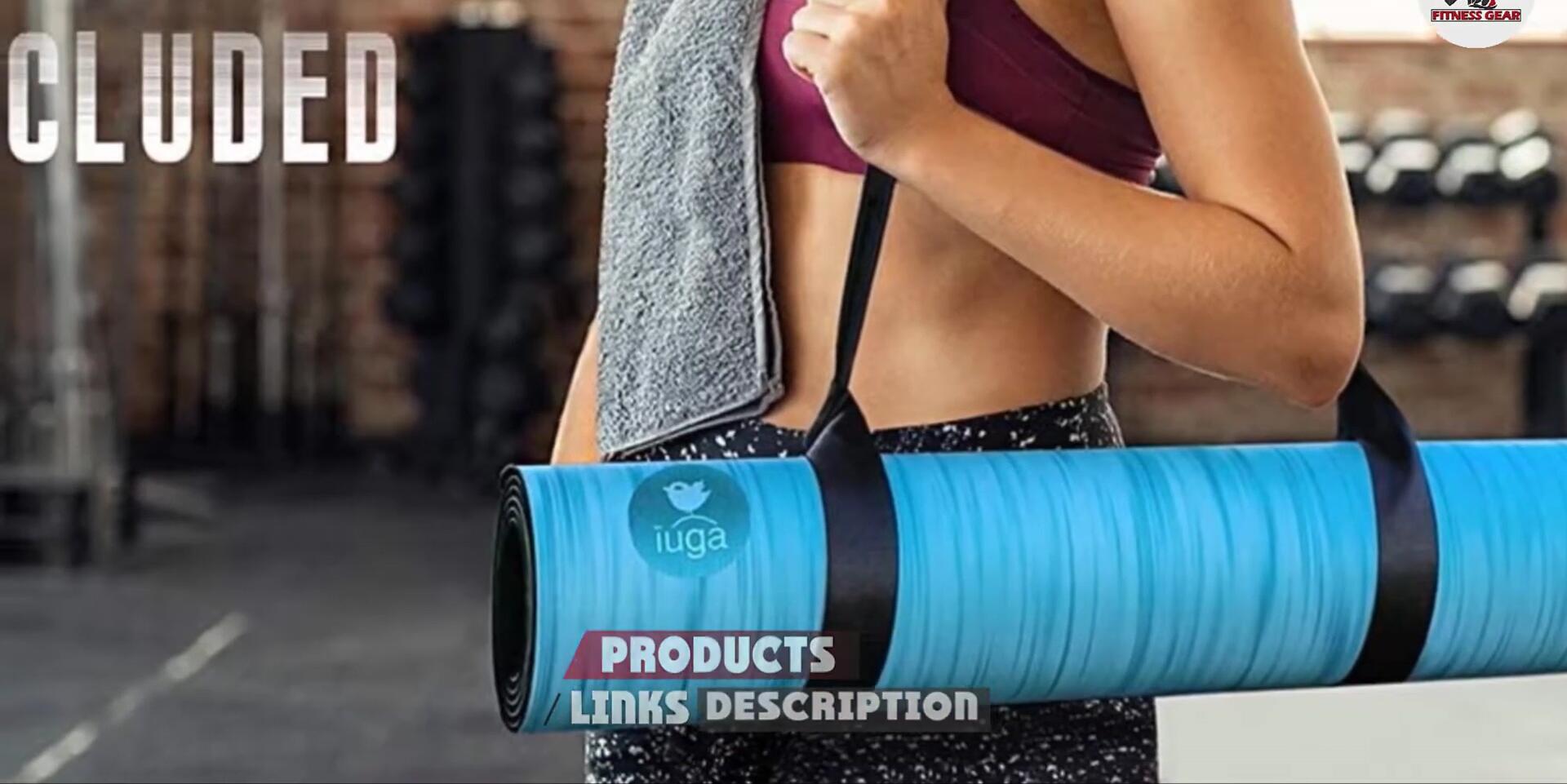 Image highlighting the polyurethane top layer and anti-slip bottom of the Yuga Pro mat.