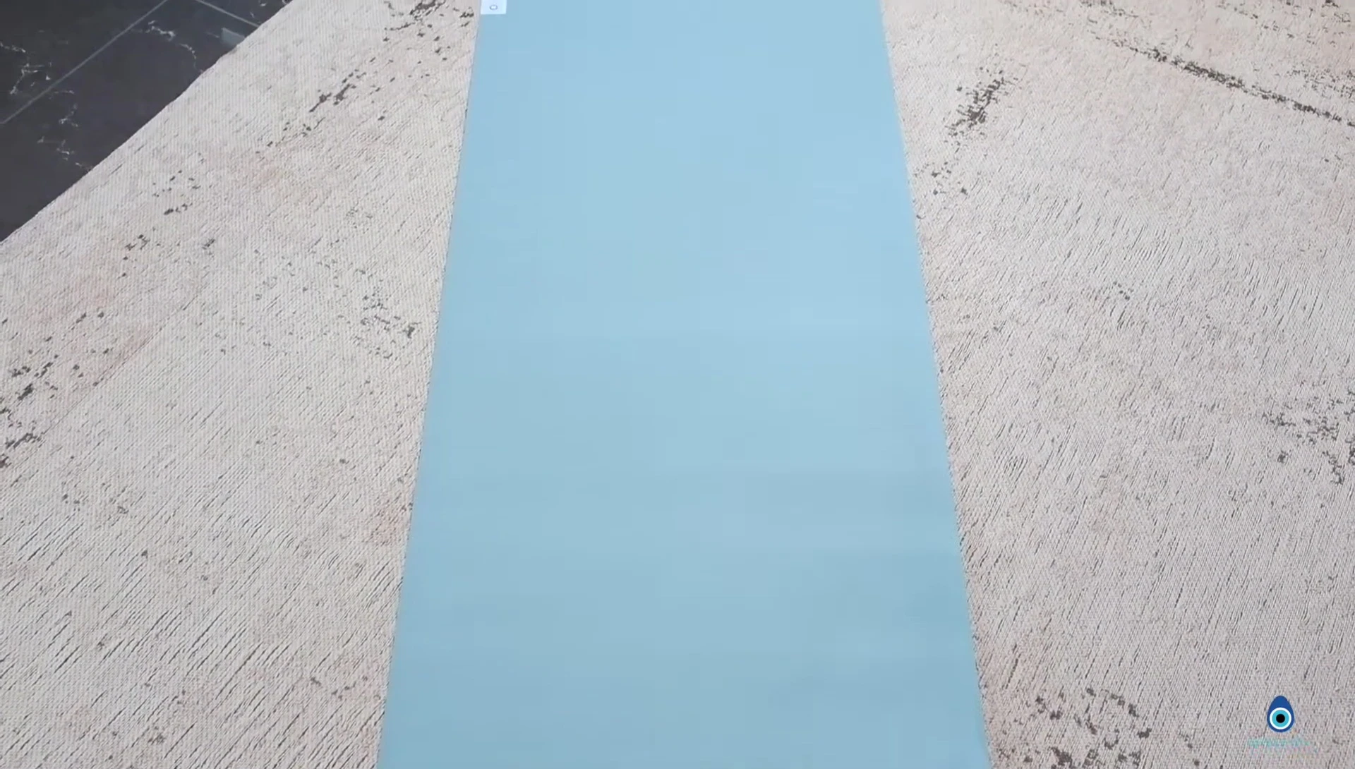 Folded Southern Shores Travel Yoga Mat