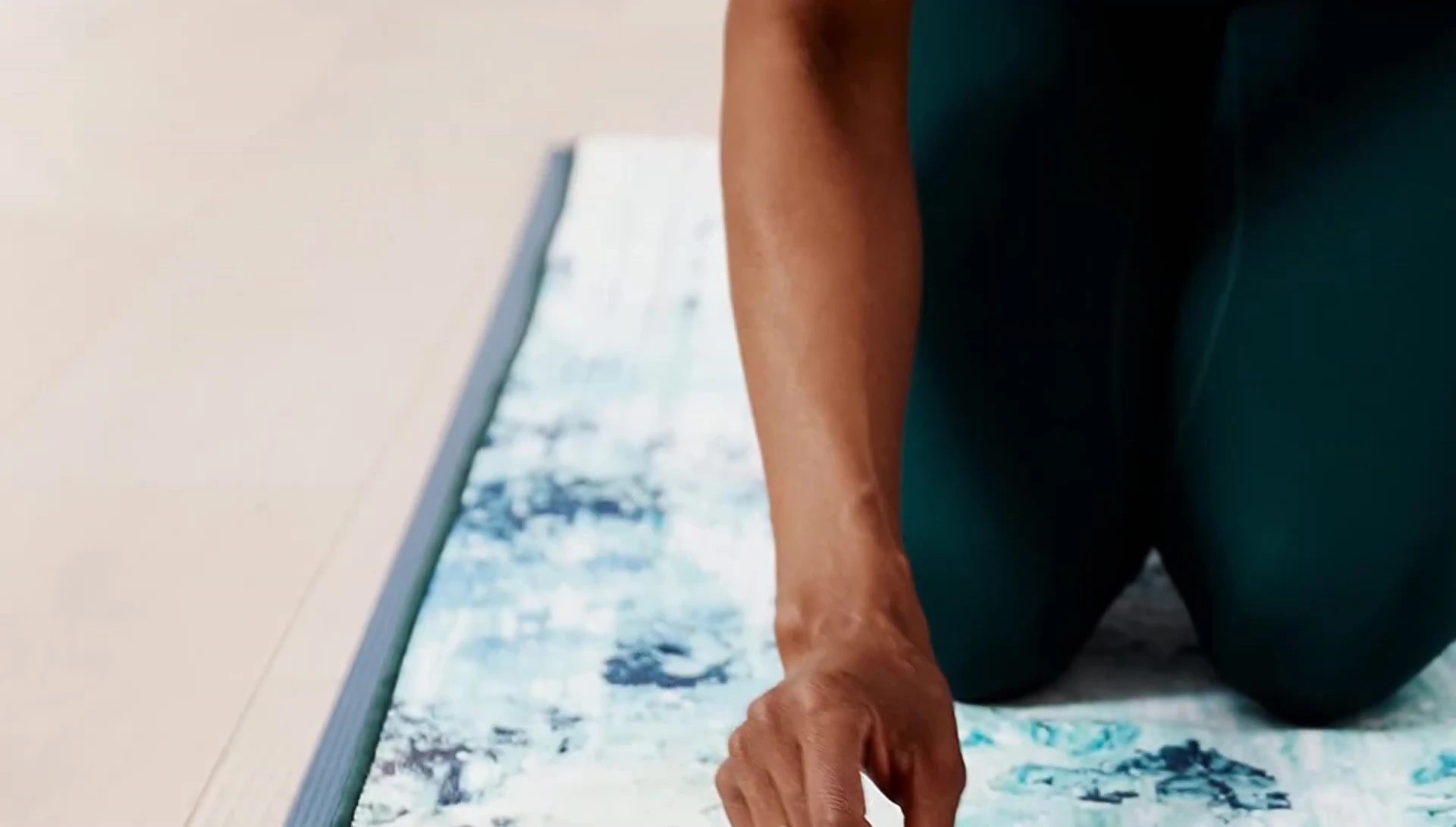 Detail of the Manduka PRO mat's texture