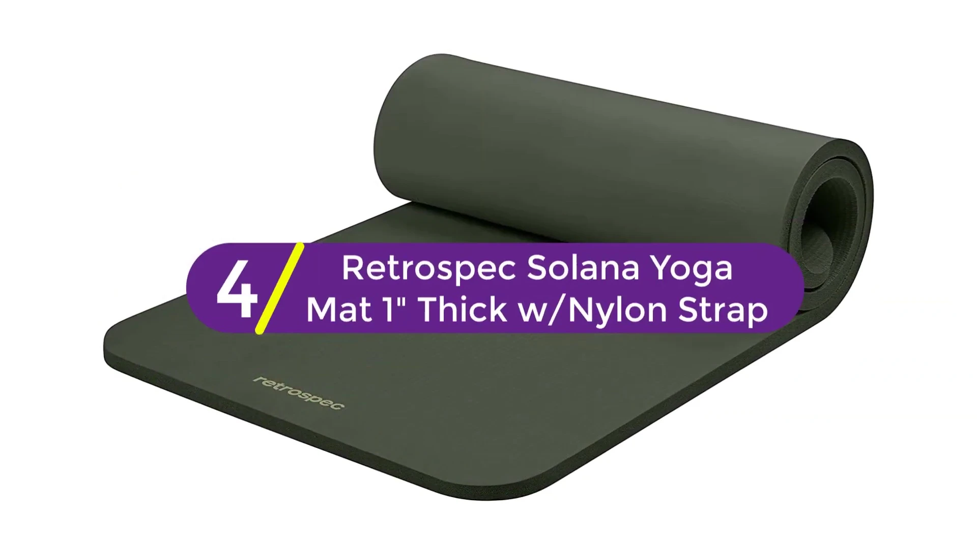 Retrospect Solana yoga mat with its carrying strap