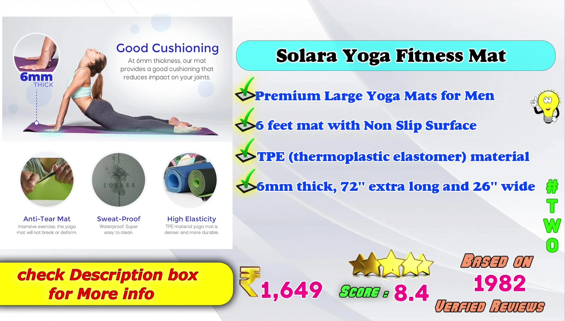 Yoga Premium Large Yoga Mat