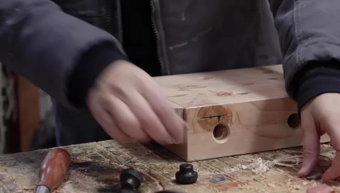 Install the vise jaws.