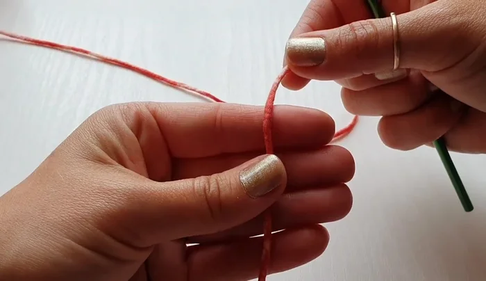 Turn your work and double crochet in the same space as the previous stitches, creating a neat row.