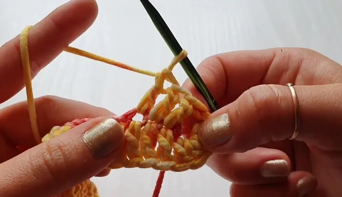 Slip stitch to close the round. Fasten off and weave in the ends.