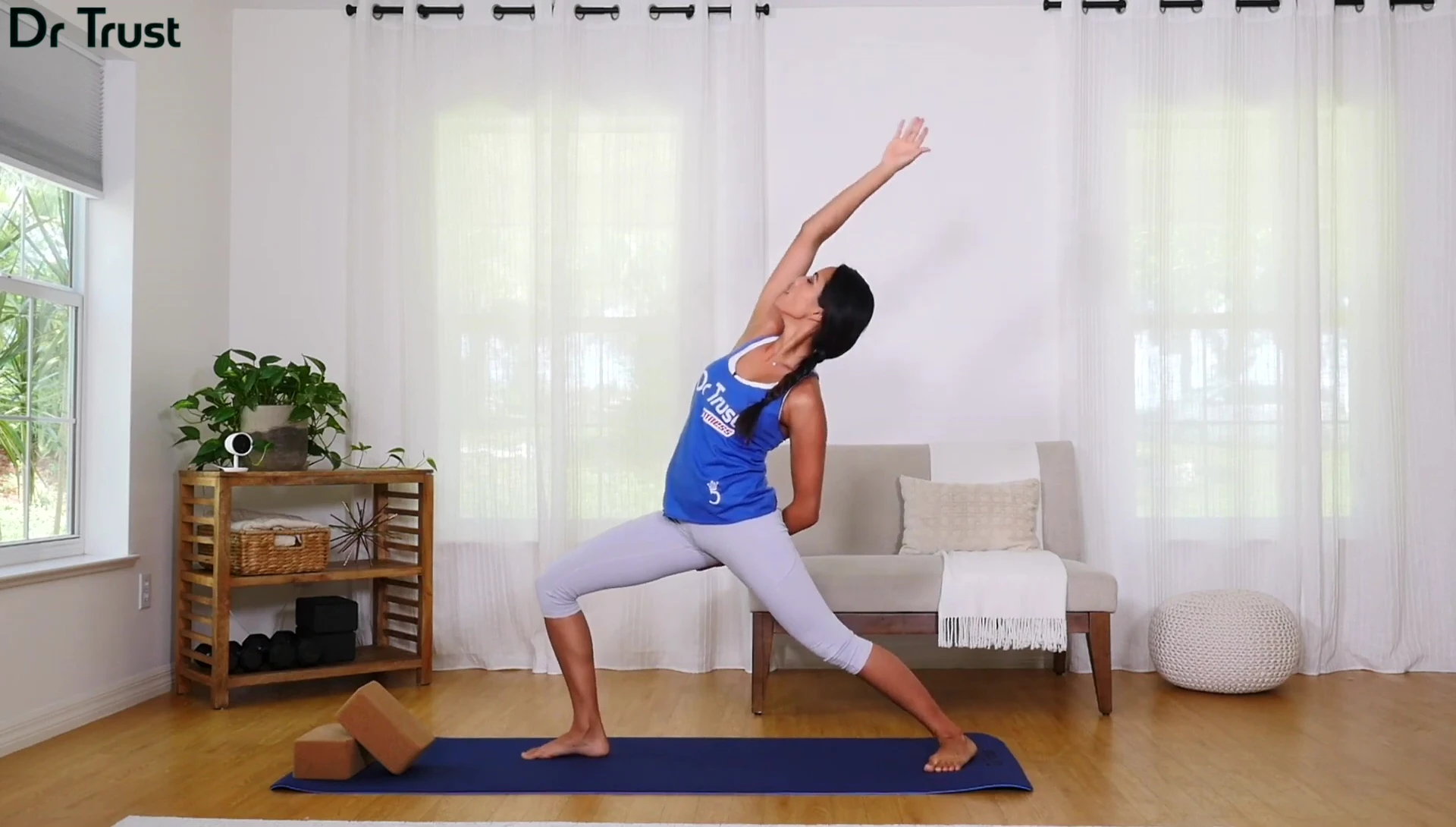 Person demonstrating a yoga pose highlighting the mat's grip.